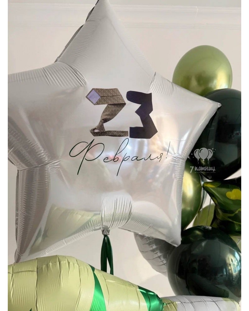 Воздушные шары на 23 февраля