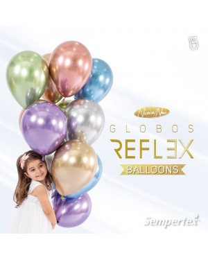 Шар (12''/30 см), с гелием, Фиолетовый (951), хром