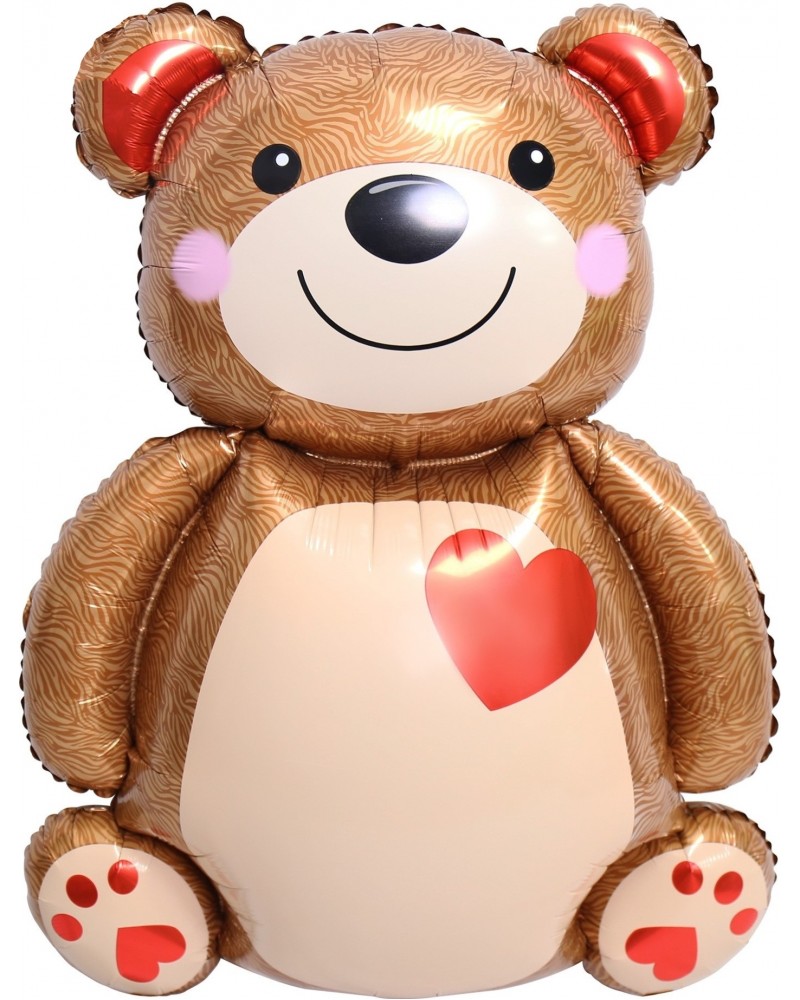 Шар (33''/84 см) Фигура, Мишка с сердцем