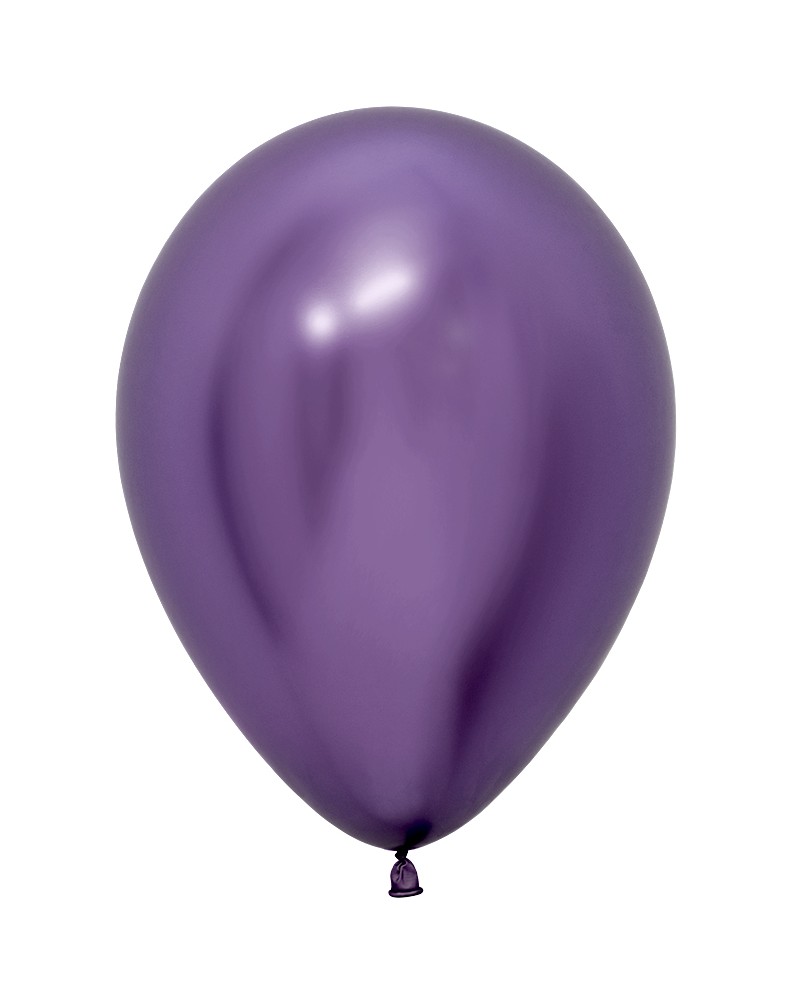 Шар (12''/30 см), с гелием, Фиолетовый (951), хром