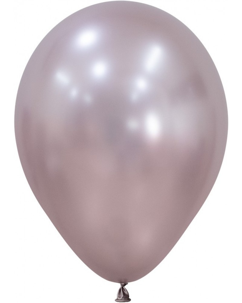 Шар (12''/30 см) с гелием, Розовый цветок (809), шелк