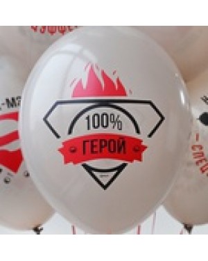 Шар с рисунком 14" Супер-Мэн 2цв