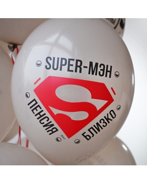 Шар с рисунком 14" Супер-Мэн 2цв