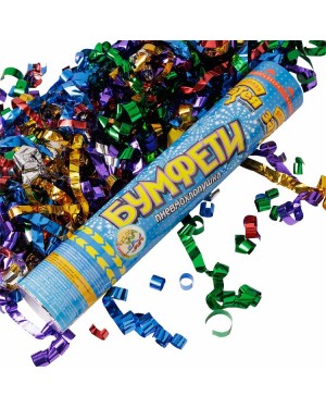 Хлопушка Бумфети 30см серпантин фольга