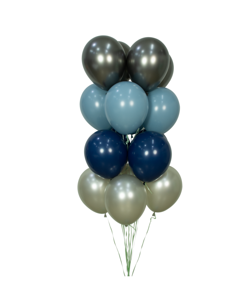 Шар (12''/30 см), Полуночный Серый (880), шелк