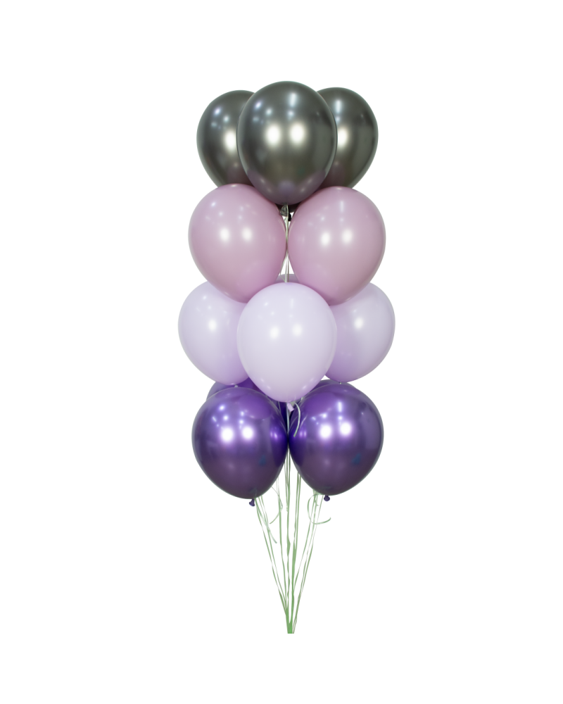 Шар (12''/30 см), Полуночный Серый (880), шелк