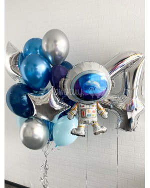 Воздушные шары для мальчика Космонавт на день рождения