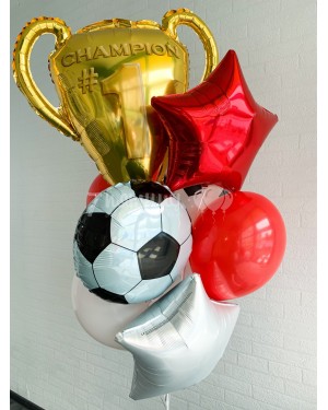 Воздушные шары моему футболисту
