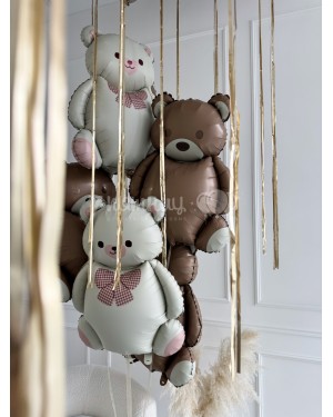 Шары Мишки  под шарами с дождиком