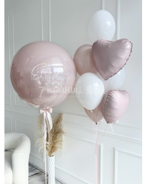 Красивые шары на выписку девочки