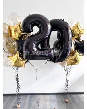 Набор шаров на день рождения цифры 20
