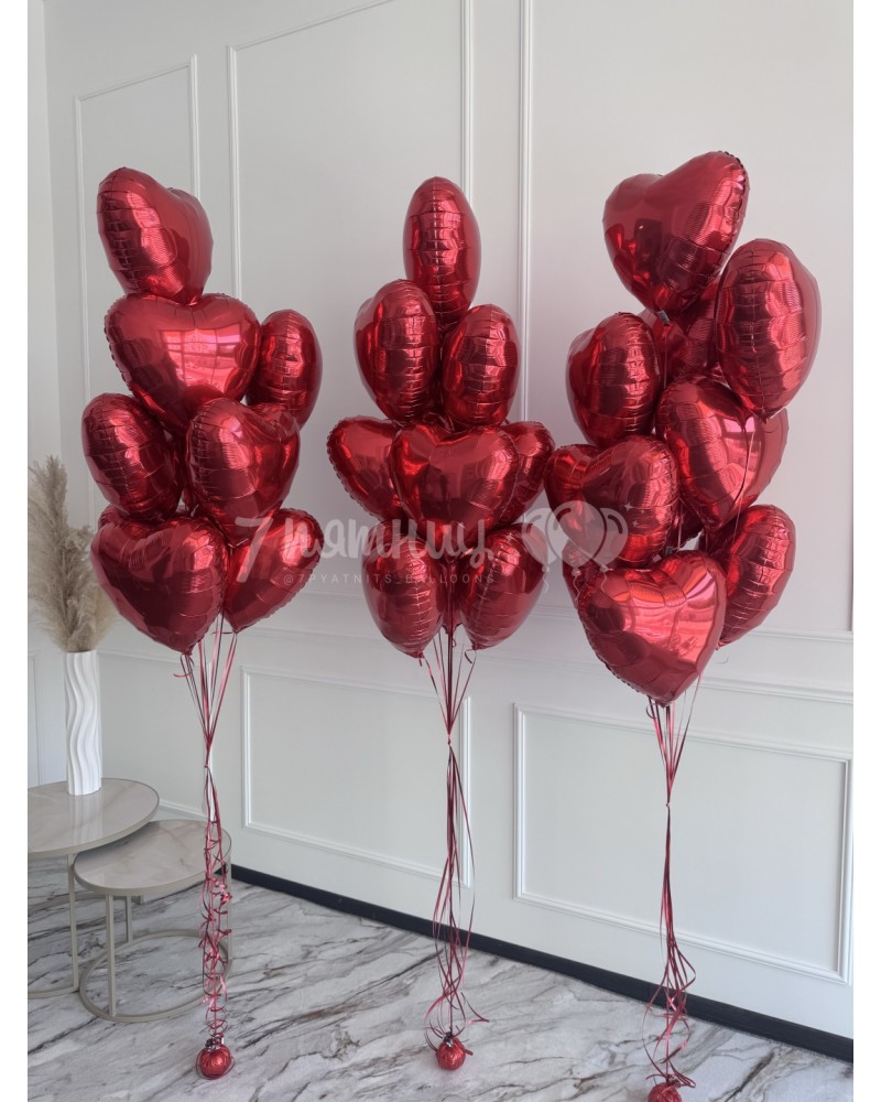 Воздушные шары - Воздушные сердца для любимых