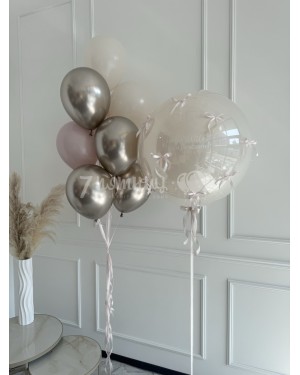 Воздушные шары для девочки Бежевое счастье