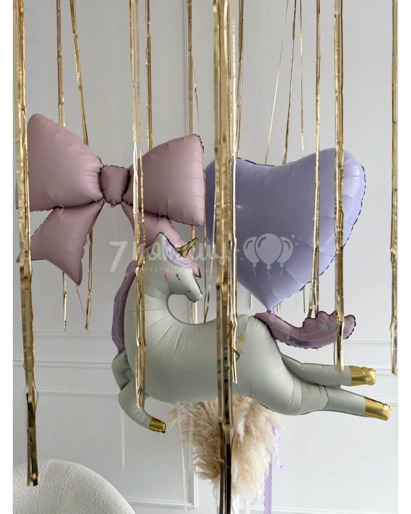 Воздушные шары с дождиком и набор фигур