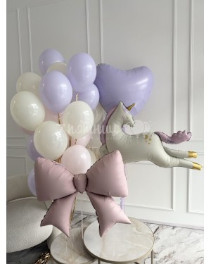 Воздушные шары с дождиком и набор фигур