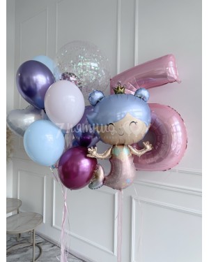 Большой набор шаров с Русалкой