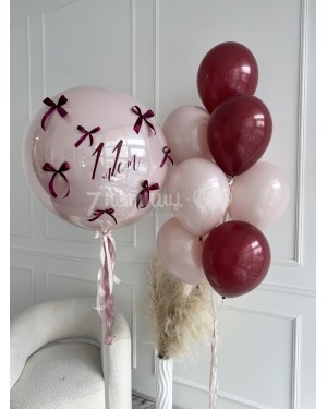 Набор шаров Бантики Мерло и Пыльная роза