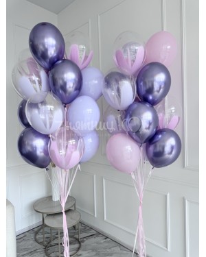 Два фонтана из 15 шаров