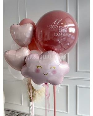 Воздушные шары на рождение девочки