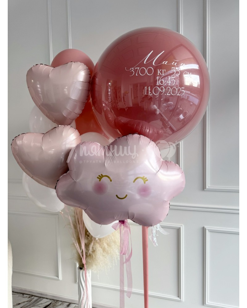Воздушные шары на рождение девочки