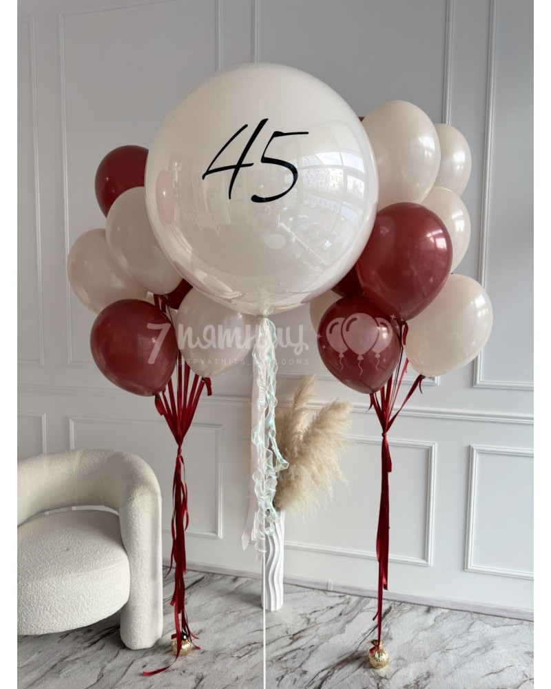 Букет шаров для девушки Баба ягодка опять