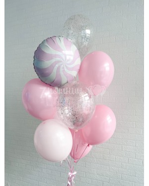 Воздушные шары для девочки розовые