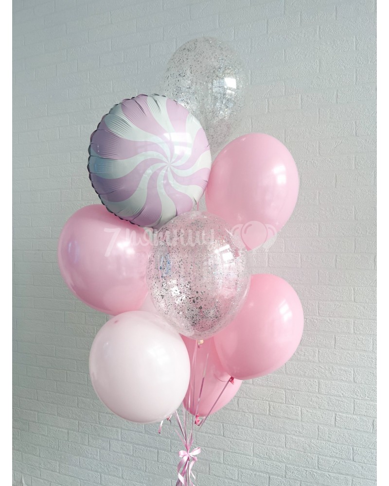 Воздушные шары для девочки розовые