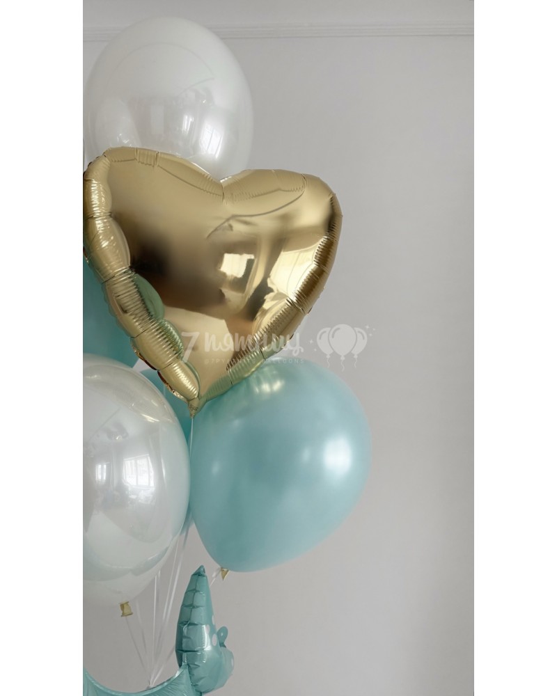 Воздушные шары на выписку для мальчика