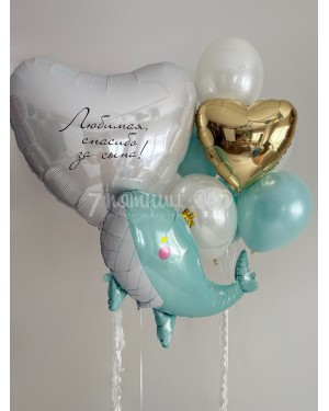 Воздушные шары на выписку для мальчика