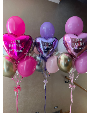 Воздушные шары С днем рождения, доченька