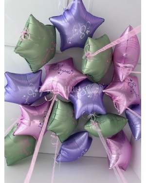 Шары - звездочки С 8 марта!