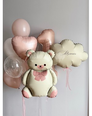 Набор шаров с мишкой и цифрой