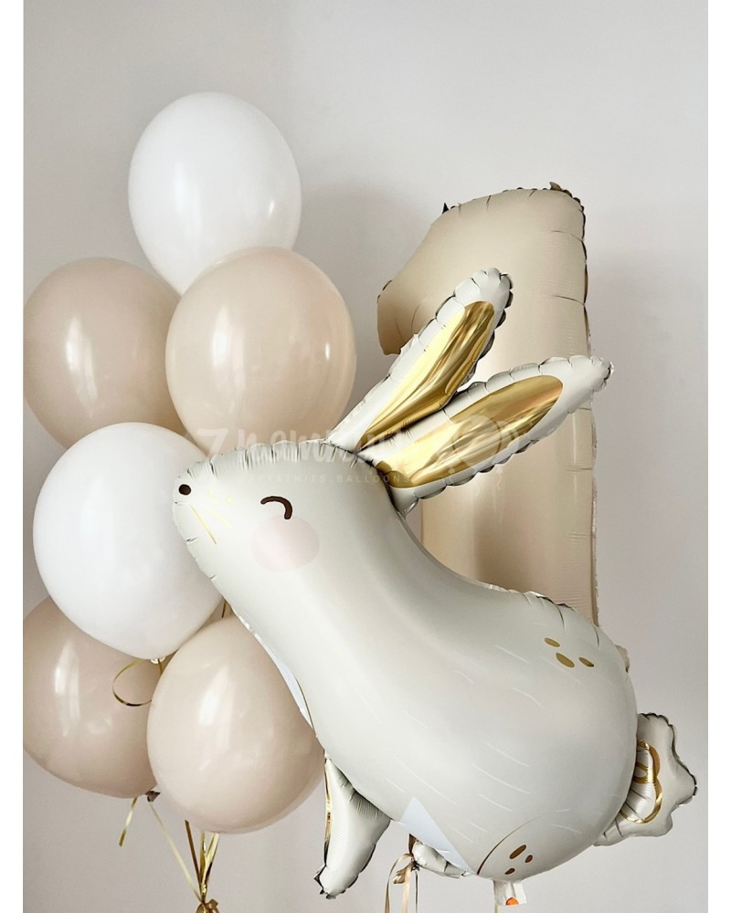 Шары на годик с зайкой