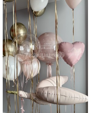 Большой набор шаров на выписку Добро пожаловать, доченька