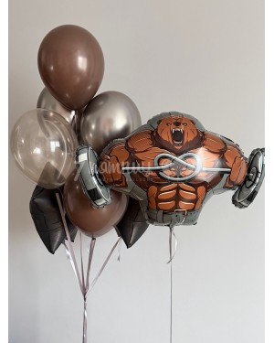ШАры для мужчины с фигурой Медведь Качок