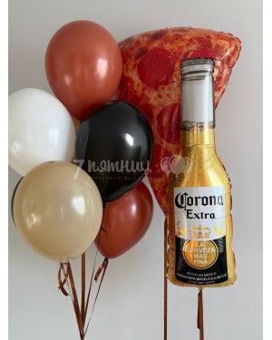 Воздушные шары для мужчины - Пиво и пицца