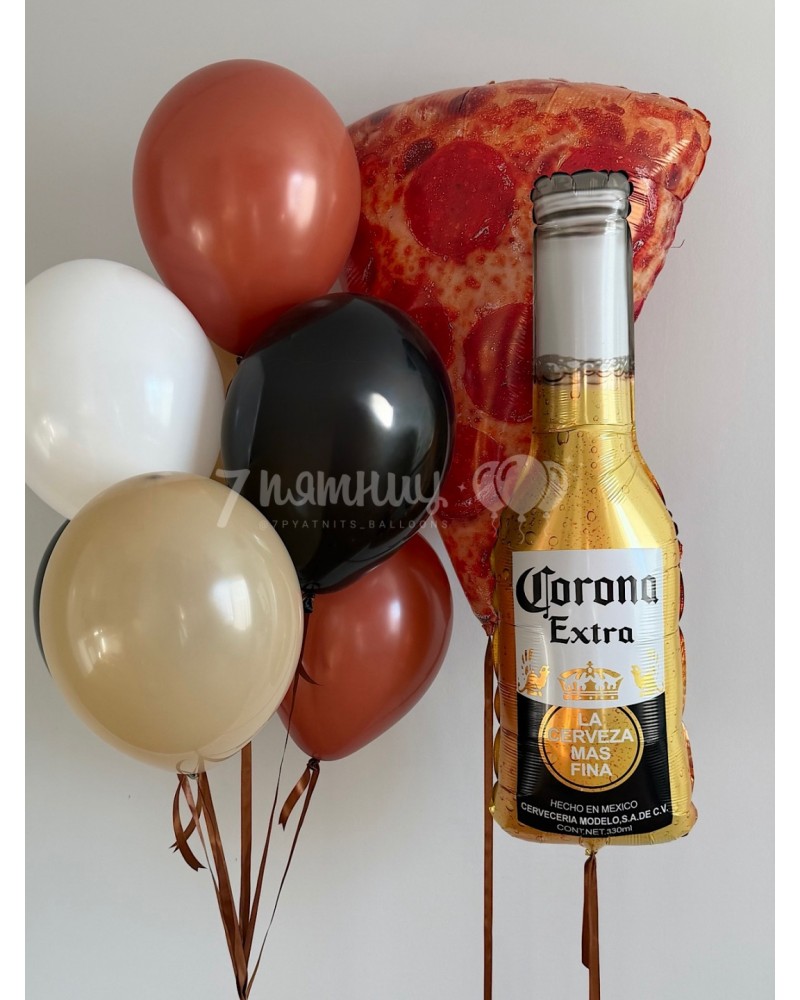 Воздушные шары для мужчины - Пиво и пицца
