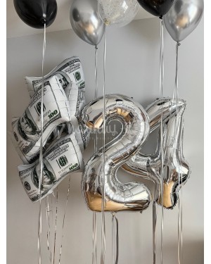 Набор шаров с долларами для мужчины