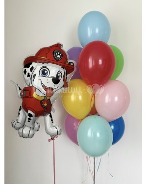 Композиция из воздушных шаров с Маршалом