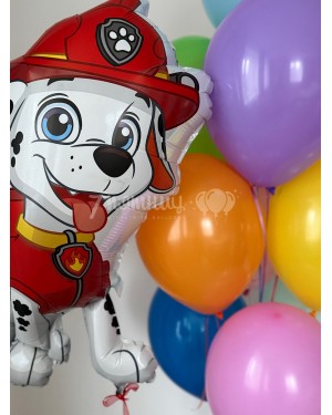 Композиция из воздушных шаров с Маршалом