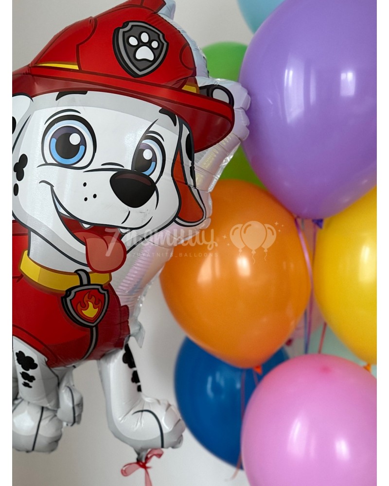 Композиция из воздушных шаров с Маршалом