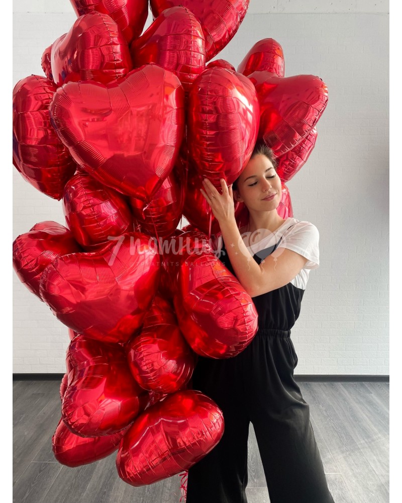 Воздушный букет Сердечный (30 шаров)