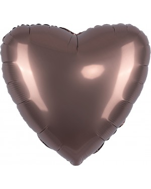 Шар (18''/46 см) Сердце, Шоколад, Сатин