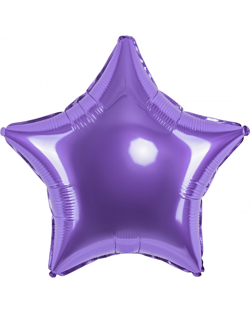 Шар (18''/46 см) Звезда, Сиреневый
