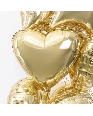 Шар (18''/46 см) Сердце, Светлое золото