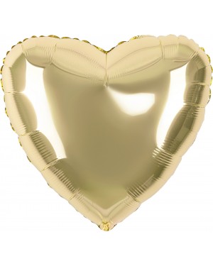 Шар (18''/46 см) Сердце, Светлое золото