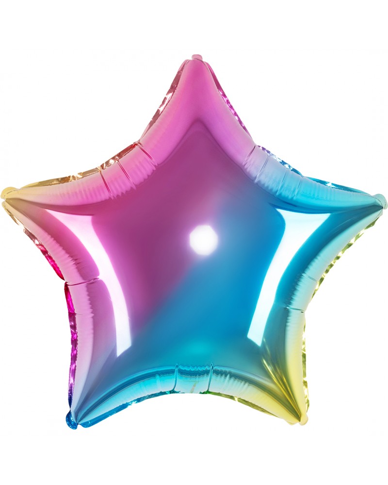 Шар (18''/46 см) Звезда, Нежная радуга