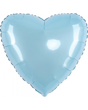Шар (18''/46 см) Сердце, Голубой, Макарунс