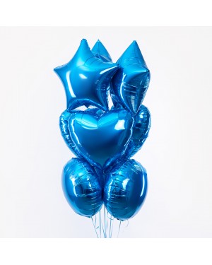 Шар (18''/46 см) Звезда, Синий