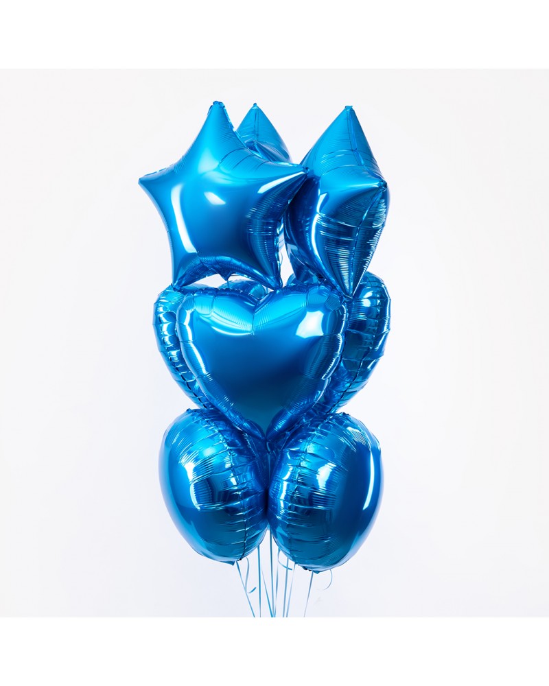 Шар (18''/46 см) Звезда, Синий